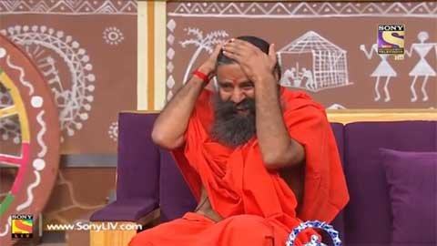 Baba Ramdev laughing meme template